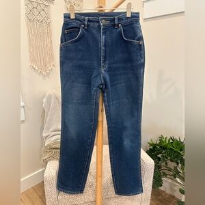 Vintage Lee High Rise Straight Leg Jeans Made USA Size 12